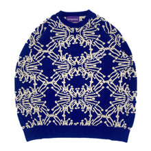 Load image into Gallery viewer, Speshal Connection Mushroom Print Jacquard Knit Sweater King Blue
