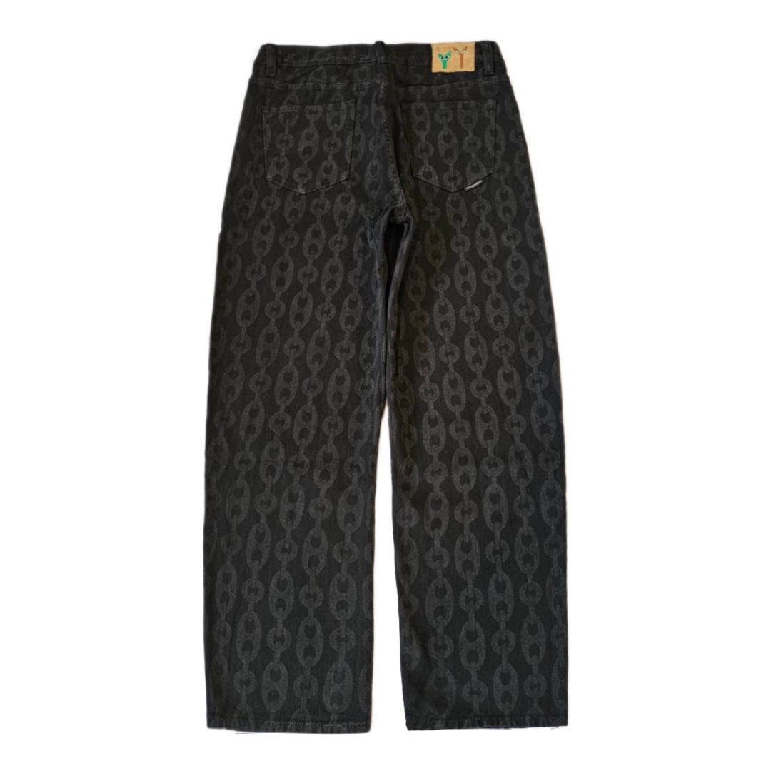 Anchor Chain Jeans Black