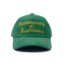 Load image into Gallery viewer, Skateboarding on Mushrooms Hat Green
