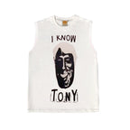 I Know Tony Sleeveless T-Shirt White