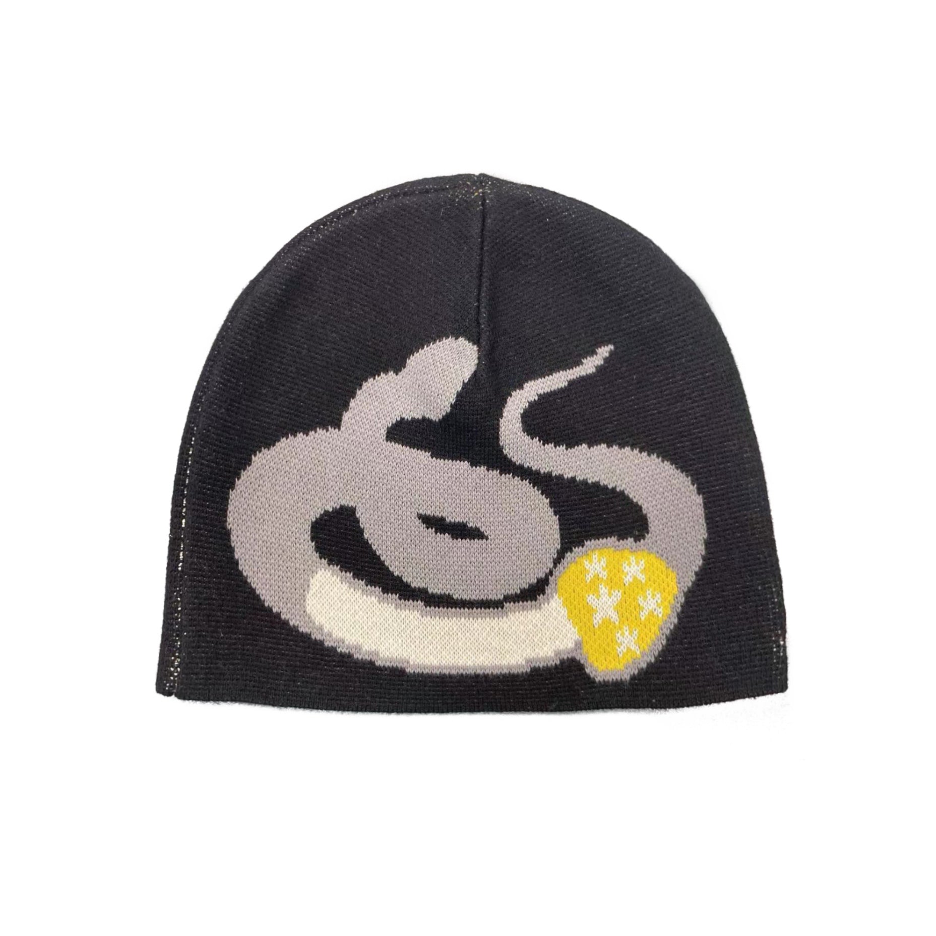 Snake Fossil Beanie Black