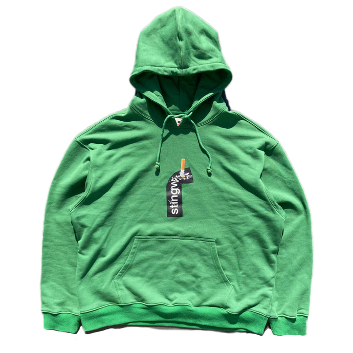 Cig and Sticker Hoodie Green