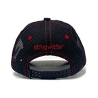 Hawkstar Canvas Trucker Hat Black/Red