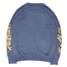 Load image into Gallery viewer, Counting Sheep Jacquard Knit Sweater Sky Blue
