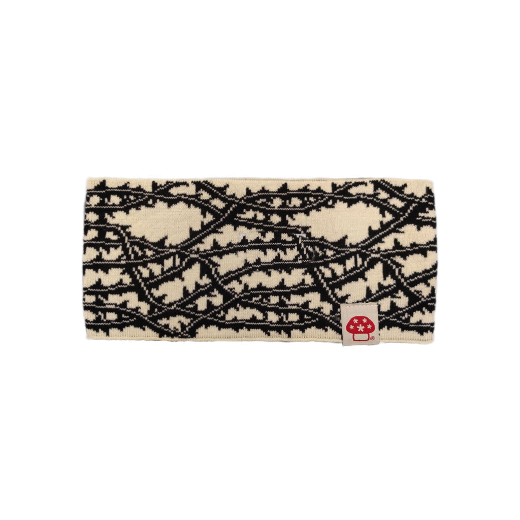 Thorn knit head band white/black