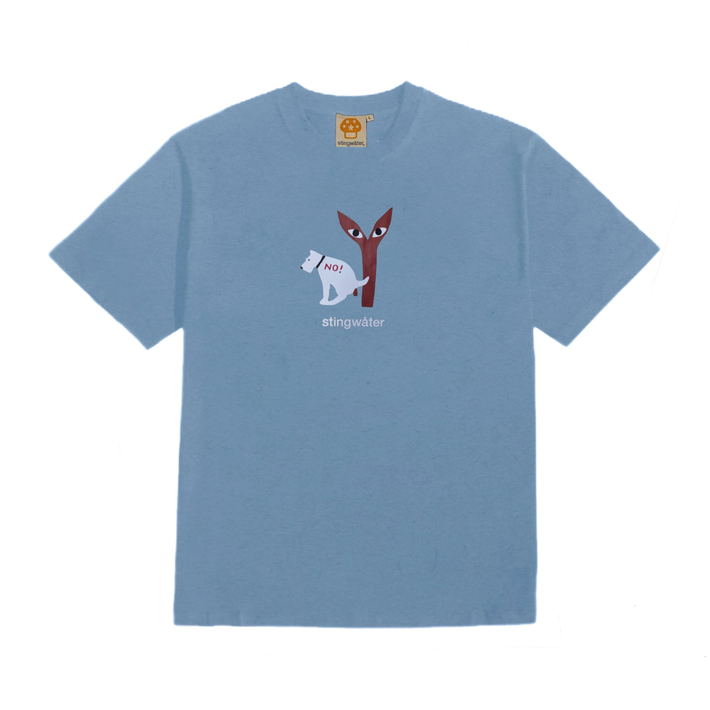 No Pooping T-Shirt Palm Blue