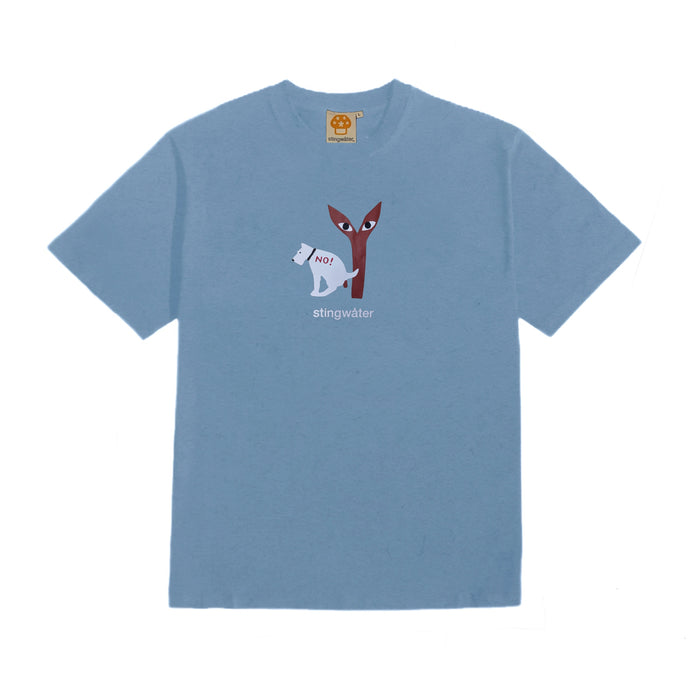 No Pooping T-Shirt Palm Blue
