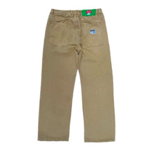 Load image into Gallery viewer, Vegan Suede Double Knee Canvas Pants Wheat Brown
