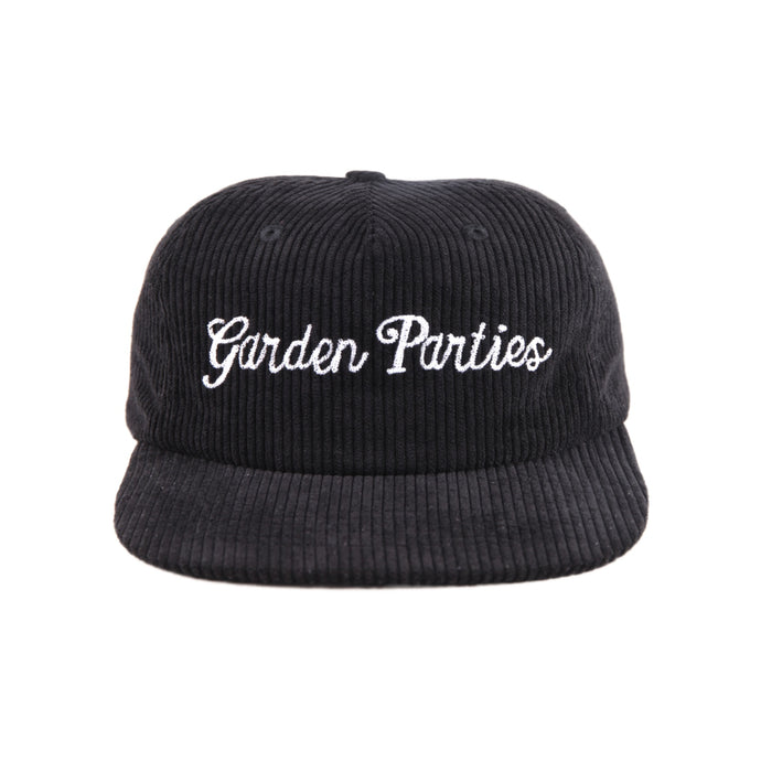 Garden Parties Corduroy Hat Black