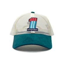 Load image into Gallery viewer, Number 1 Trucker Hat White/Nightshade Green

