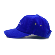 Load image into Gallery viewer, Daring to go Beyon Your Dreams Velvet Hat Blue
