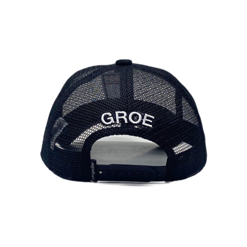Number 1 Trucker Hat Double Black