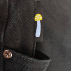 Vegan Suede Double Knee Canvas Pants Black