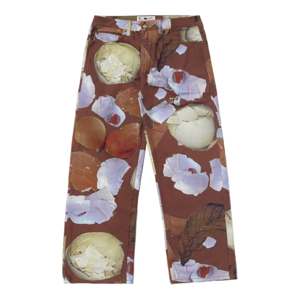 "Walking on Egg shells" Twill Pants Brown