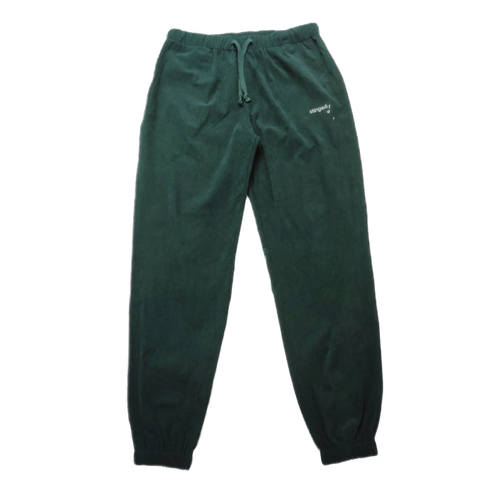 Corduroy Melting logo Sweatpants Forrest Green