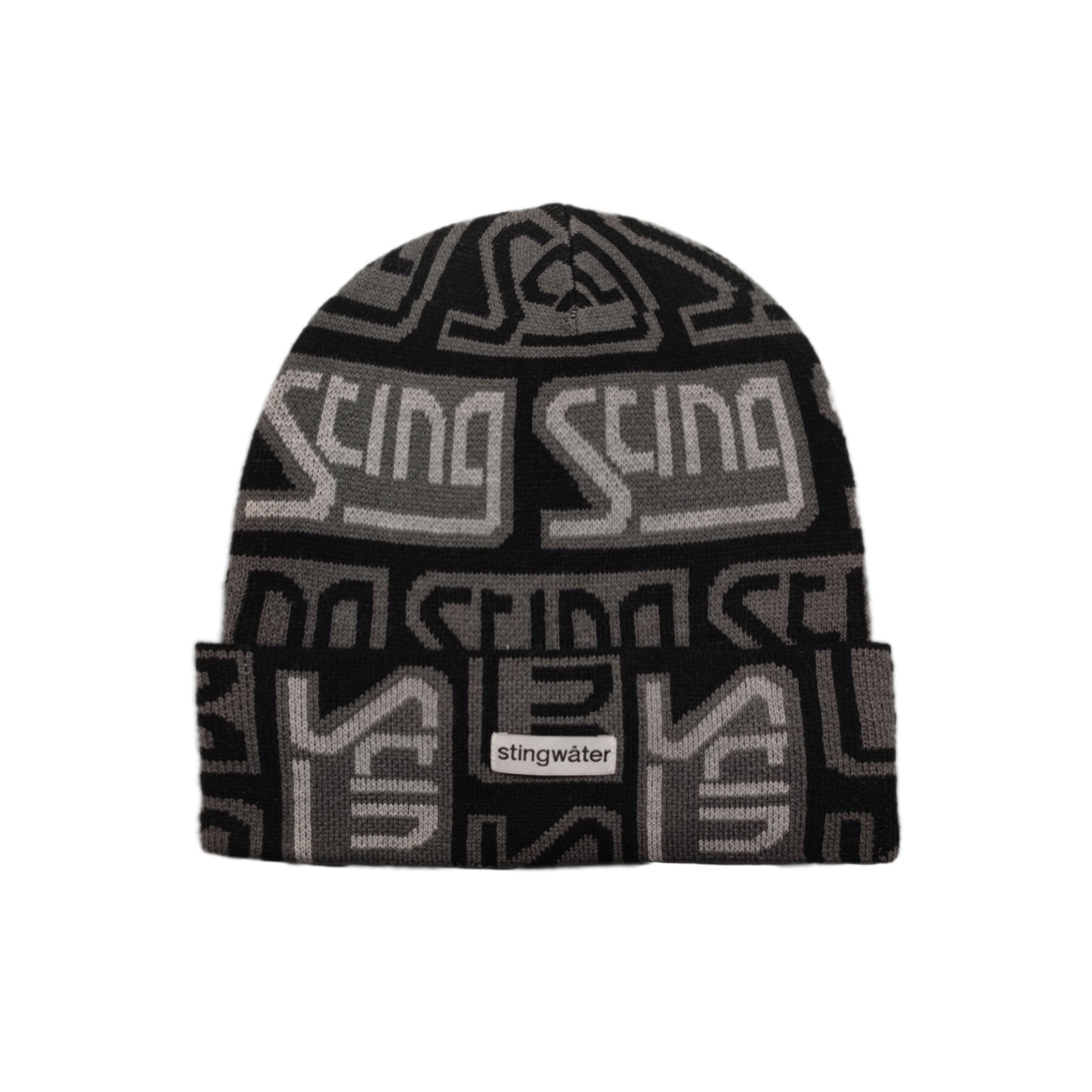 20-60代 人気ファッションブランド beanie Logo Gaseous Stingwater black stingwater – 帽子