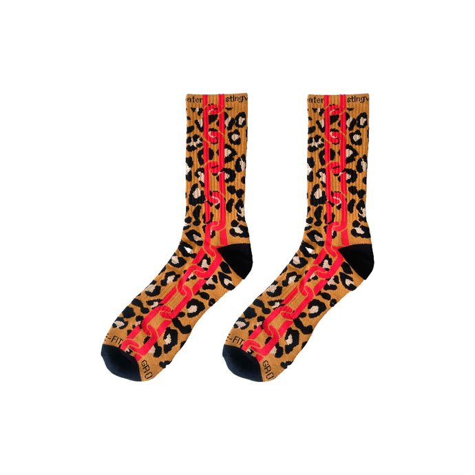 Chain Socks Leopard