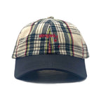 Classic Stingwater Melting Logo Hat White/Green Tartan