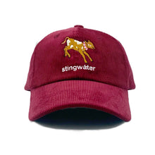 Load image into Gallery viewer, Baby Cow Corduroy Hat Burgundy
