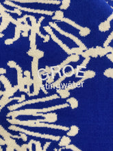 Load image into Gallery viewer, Speshal Connection Mushroom Print Jacquard Knit Sweater King Blue
