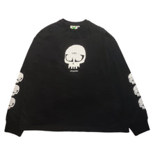 Load image into Gallery viewer, Alien Skull Long Sleeve T Shirt Black

