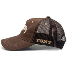 Load image into Gallery viewer, Hawkstar Canvas Trucker Hat Brown
