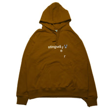 Load image into Gallery viewer, Classic melting logo and skull patch Hoodie Brown
