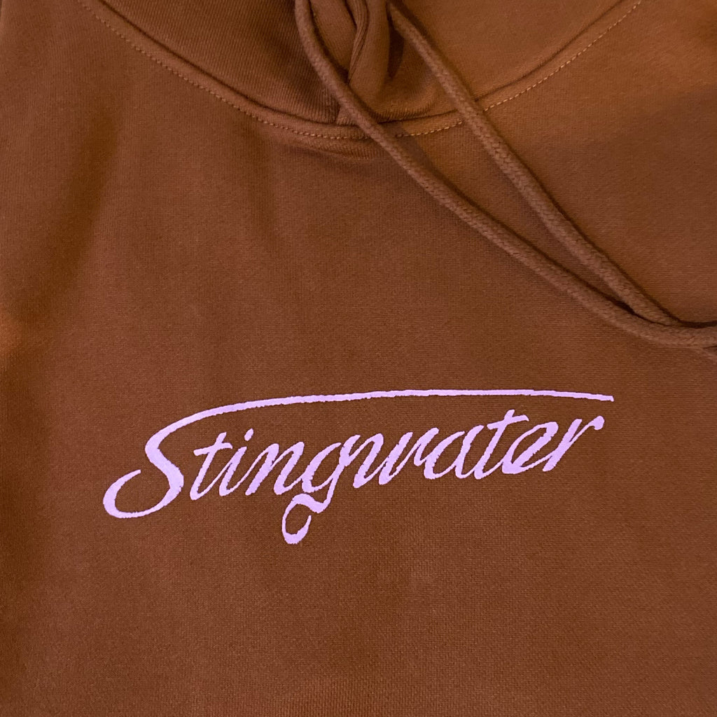 Stingwater Signature Logo Hoodie Brown