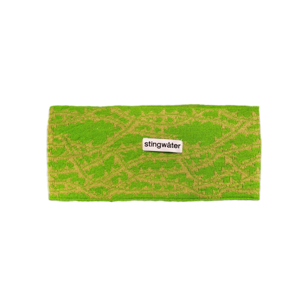Thorn knit head band alkaline green