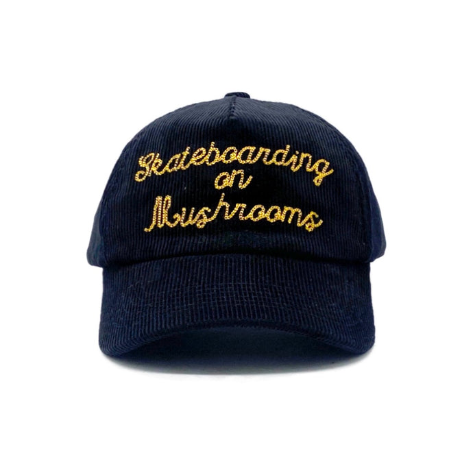 Skateboarding on Mushrooms Hat Black