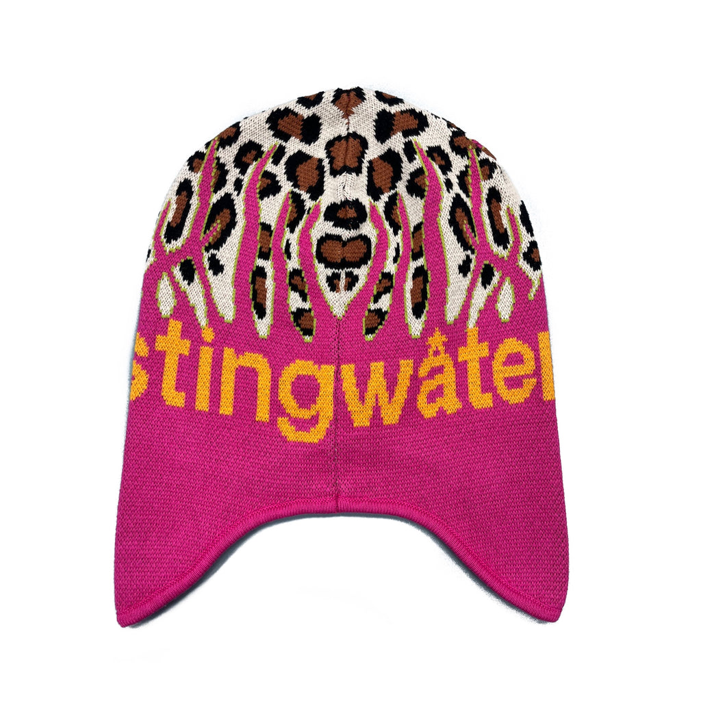 Tall Grass Beanie Cheetah/Fuscia