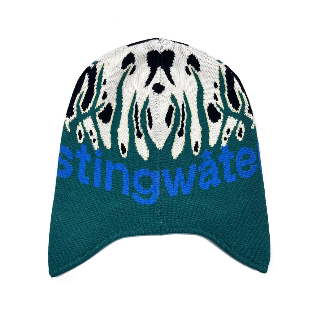 Tall Grass Beanie Cow/Teal