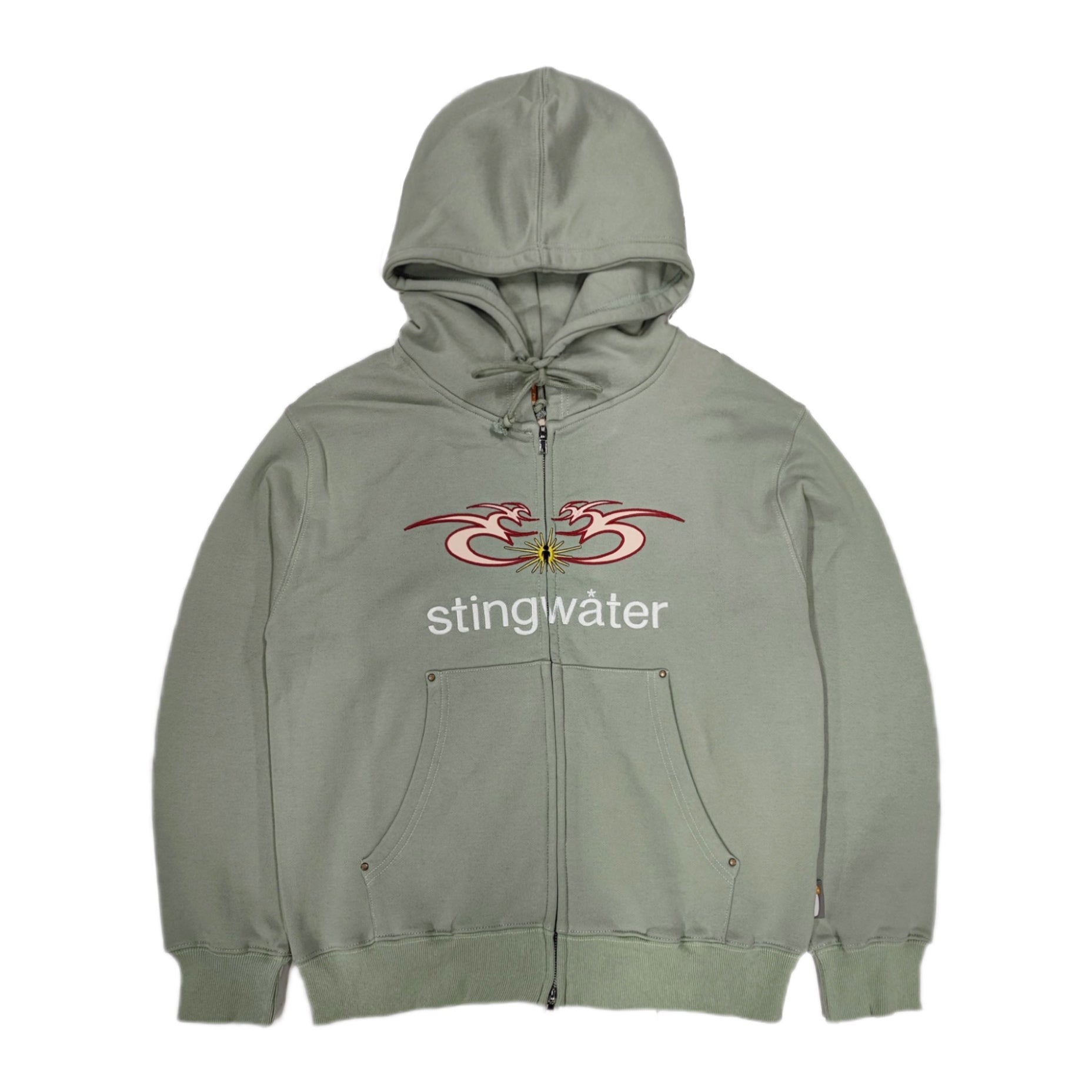 Stingwater Big Moses Full Zip Hoodie Army Green