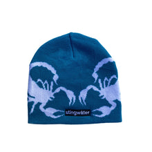 Load image into Gallery viewer, Double Sting Scorpion Beanie Teal
