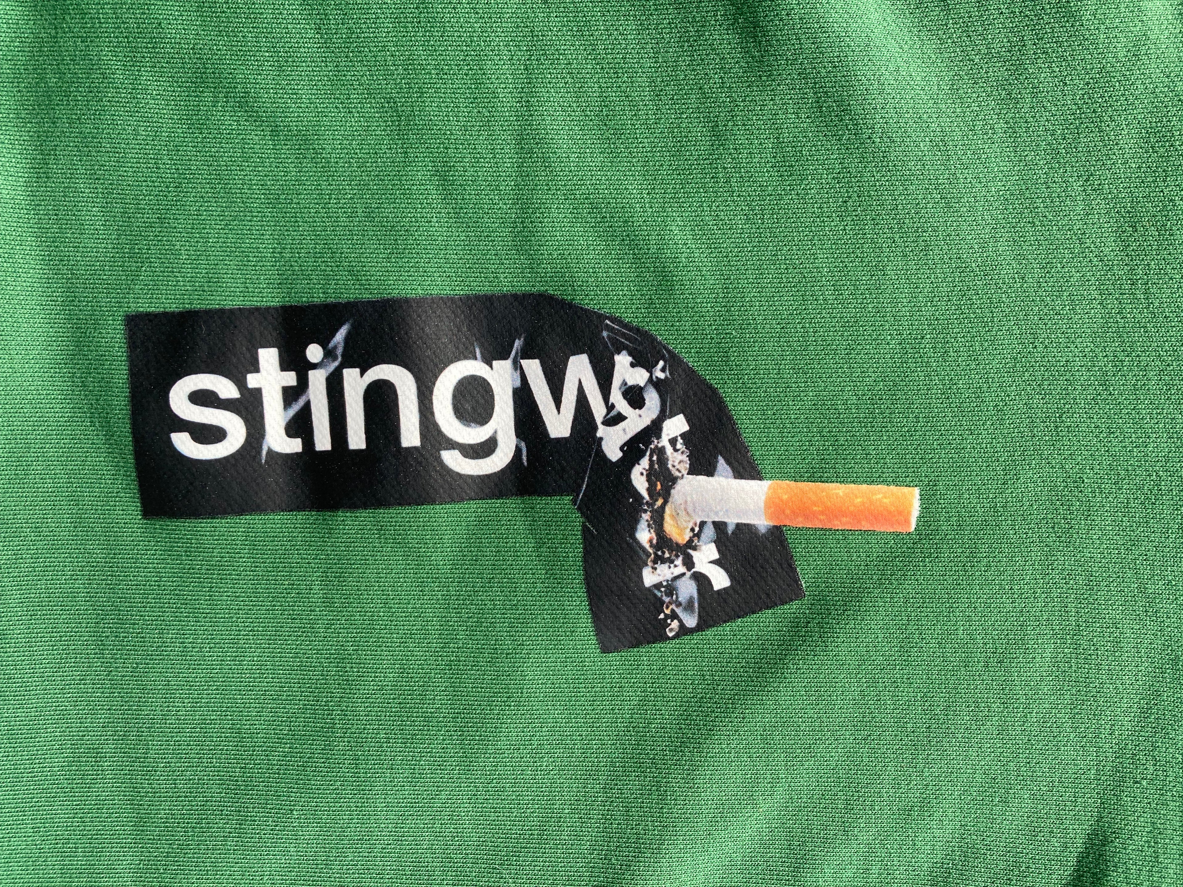 Cig and Sticker Hoodie Green
