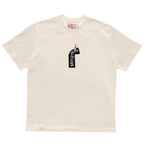 Cig and Sticker T-Shirt Bone White
