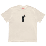 Cig and Sticker T-Shirt Bone White
