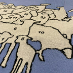 Counting Sheep Jacquard Knit Sweater Sky Blue