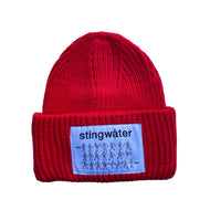 Self-Development Ribbed Beanie Red