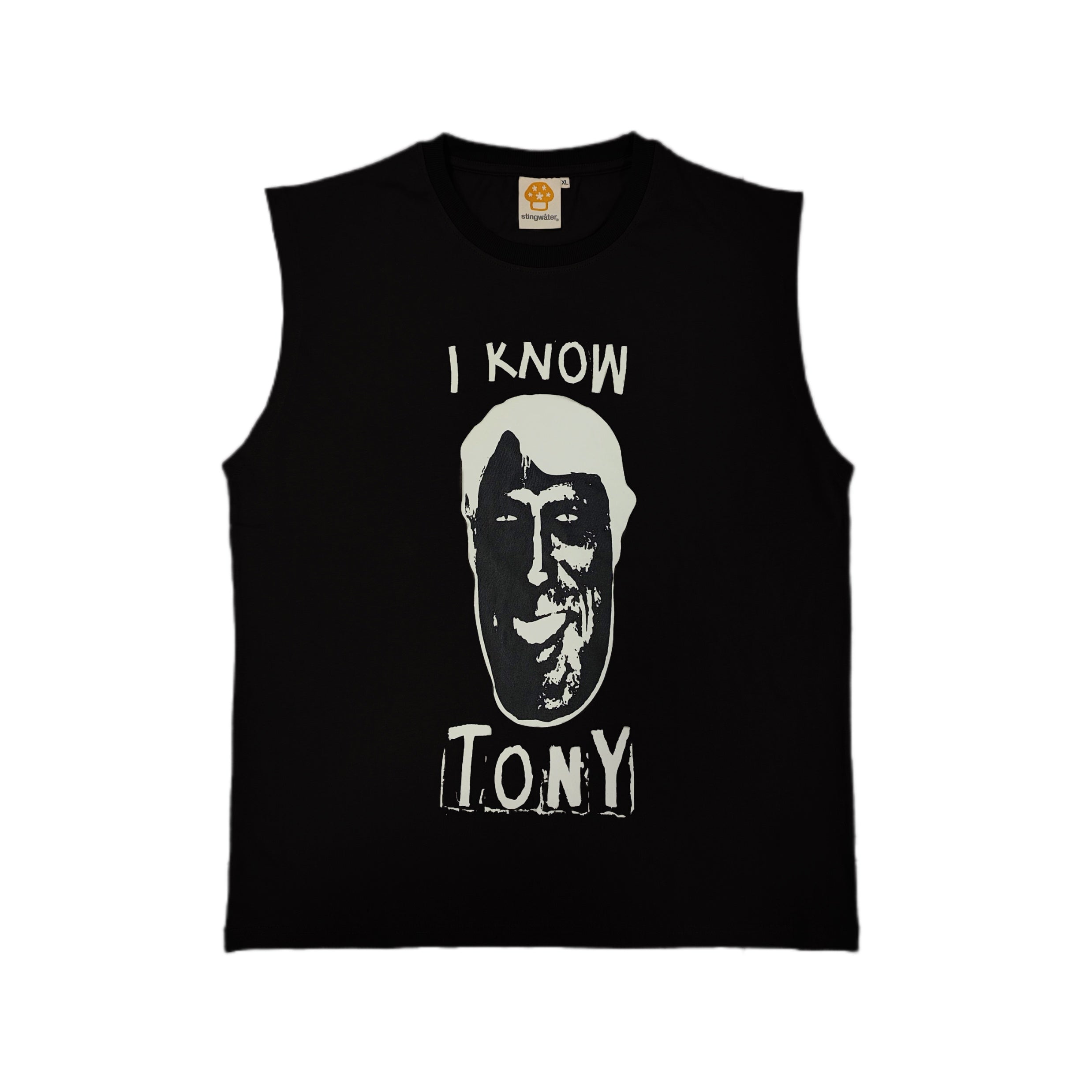 I Know Tony Sleeveless T-Shirt Black