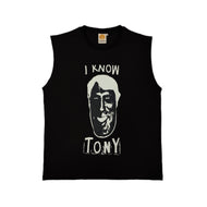I Know Tony Sleeveless T-Shirt Black