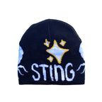 Double Sting Scorpion Beanie Black
