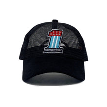 Load image into Gallery viewer, Number 1 Trucker Hat Double Black
