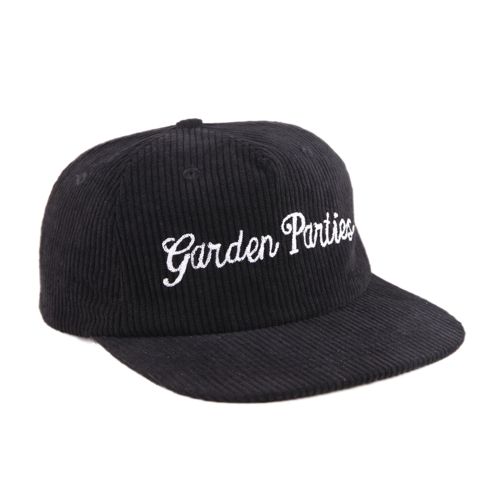 Garden Parties Corduroy Hat Black