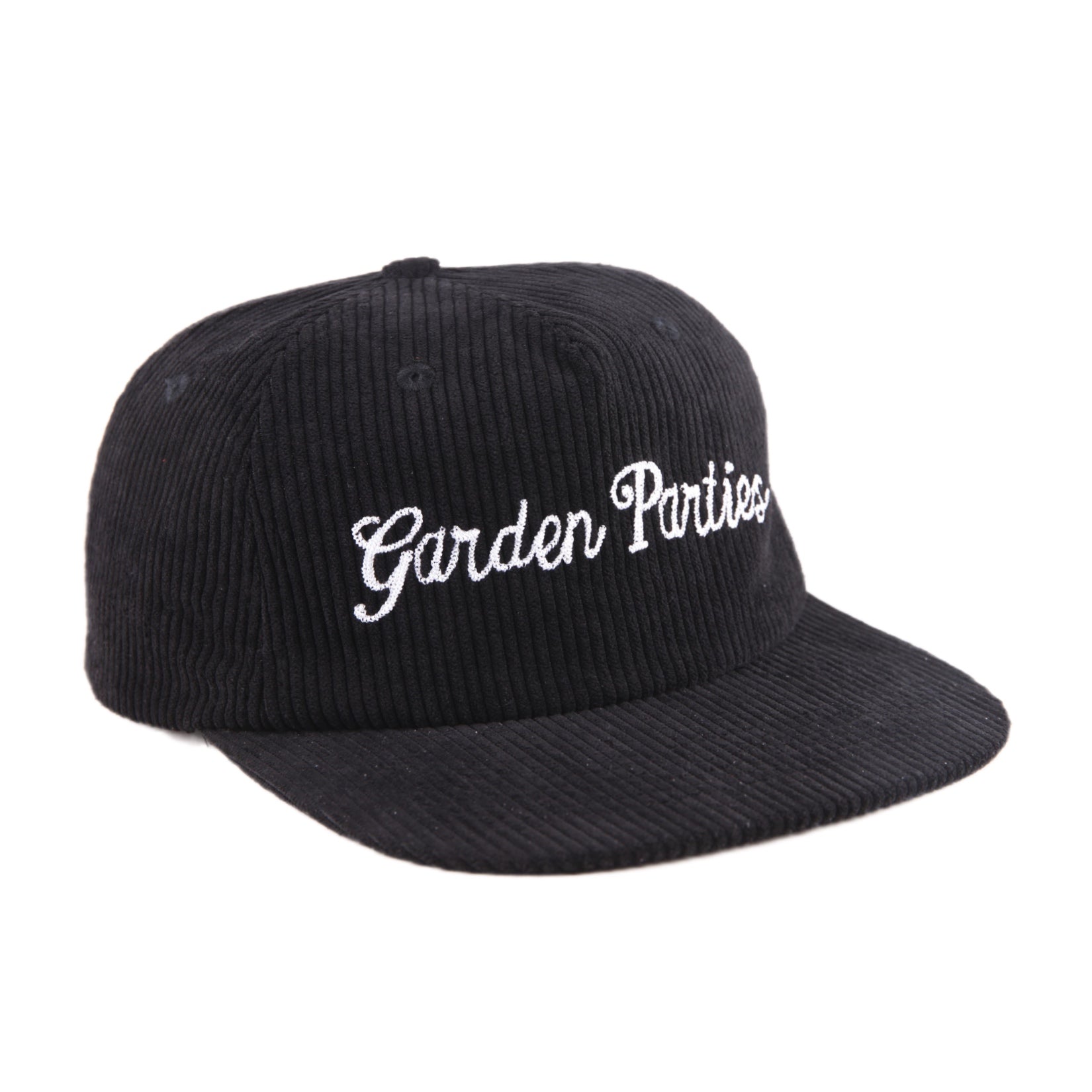 Garden Parties Corduroy Hat Black