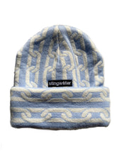 Load image into Gallery viewer, Heavy chain knit balaclava bb blue
