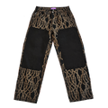 Vegan Suede Double Knee Canvas Pant Thorn Black