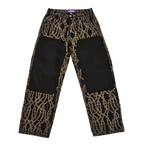 Vegan Suede Double Knee Canvas Pant Thorn Black