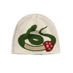 Snake Fossil Beanie Bone White