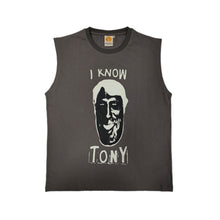 Load image into Gallery viewer, I Know Tony Sleeveless T-Shirt Metal Gray
